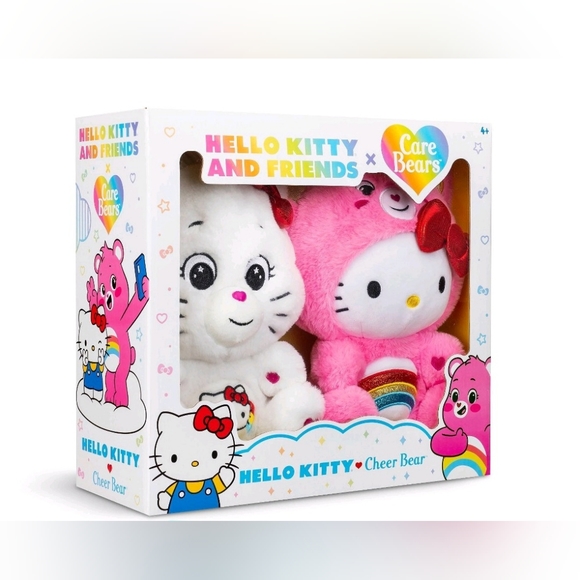 NWT Hello Kitty x Care Bear Plush Set 💕 - Picture 3 of 3